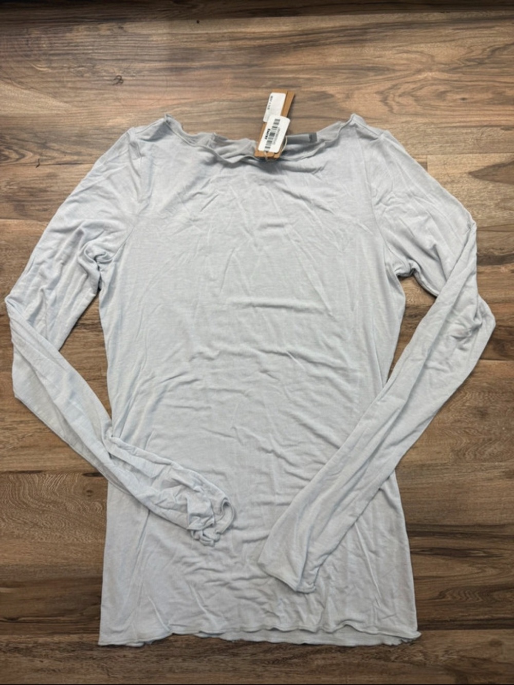 SKIMS Light Gray Long-Sleeve Women’s Top